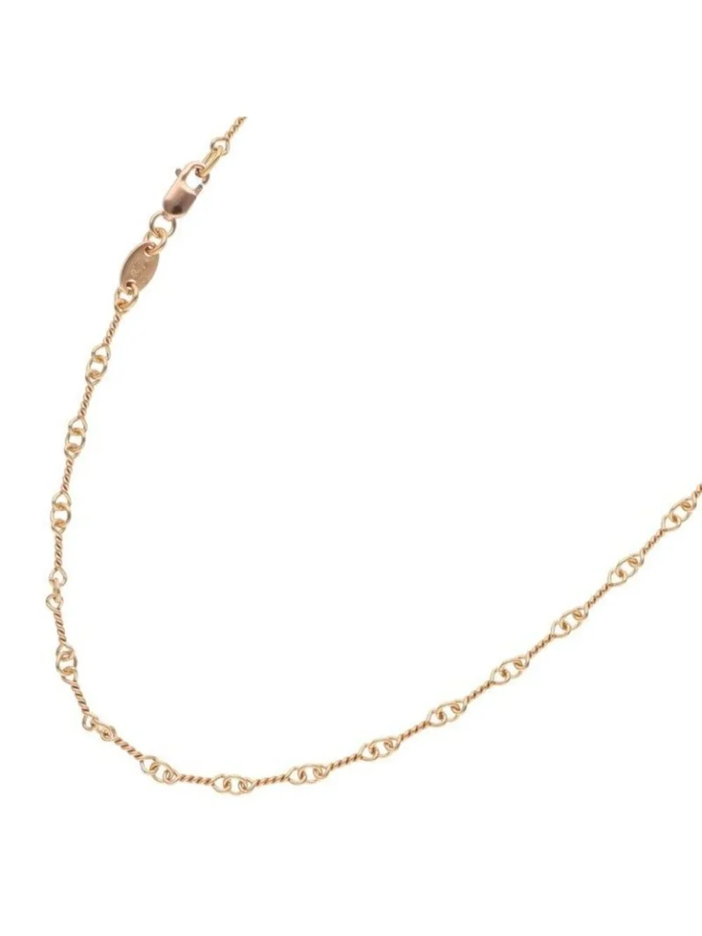 Chrome Hearts 22k Neckchain Twist Chain Gold Necklace
